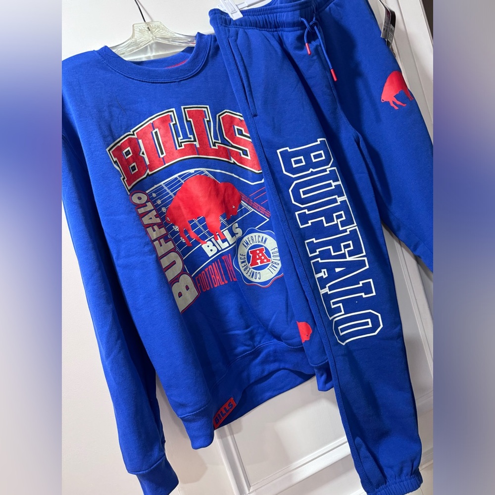 NWT Official NFL Buffalo Bills Jogger Set Unisex Medium